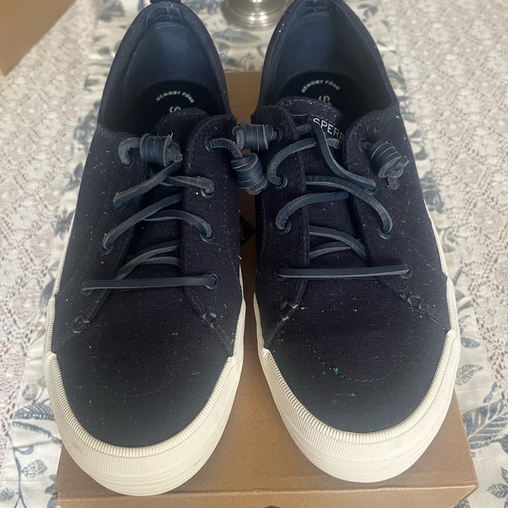 Sperry Crest Vibe Platform Navy Sneakers